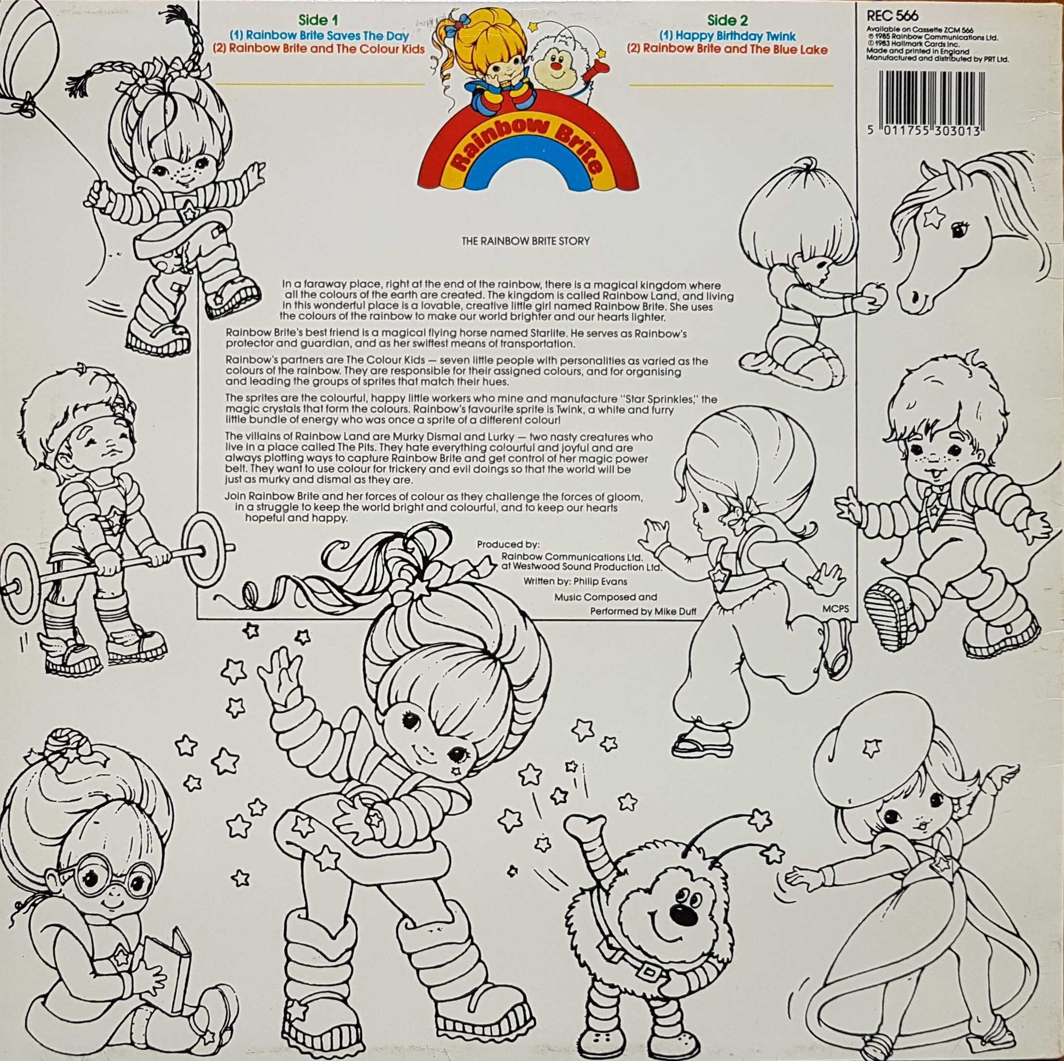 Picture of REC 566 Rainbow bright by artist Philip Evans from the BBC records and Tapes library
